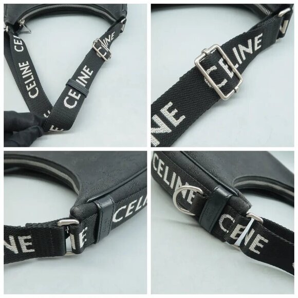 100% Authentic CELINE Ava Cloth Shoulder Bag 1595-10624 - Picture 7 of 12